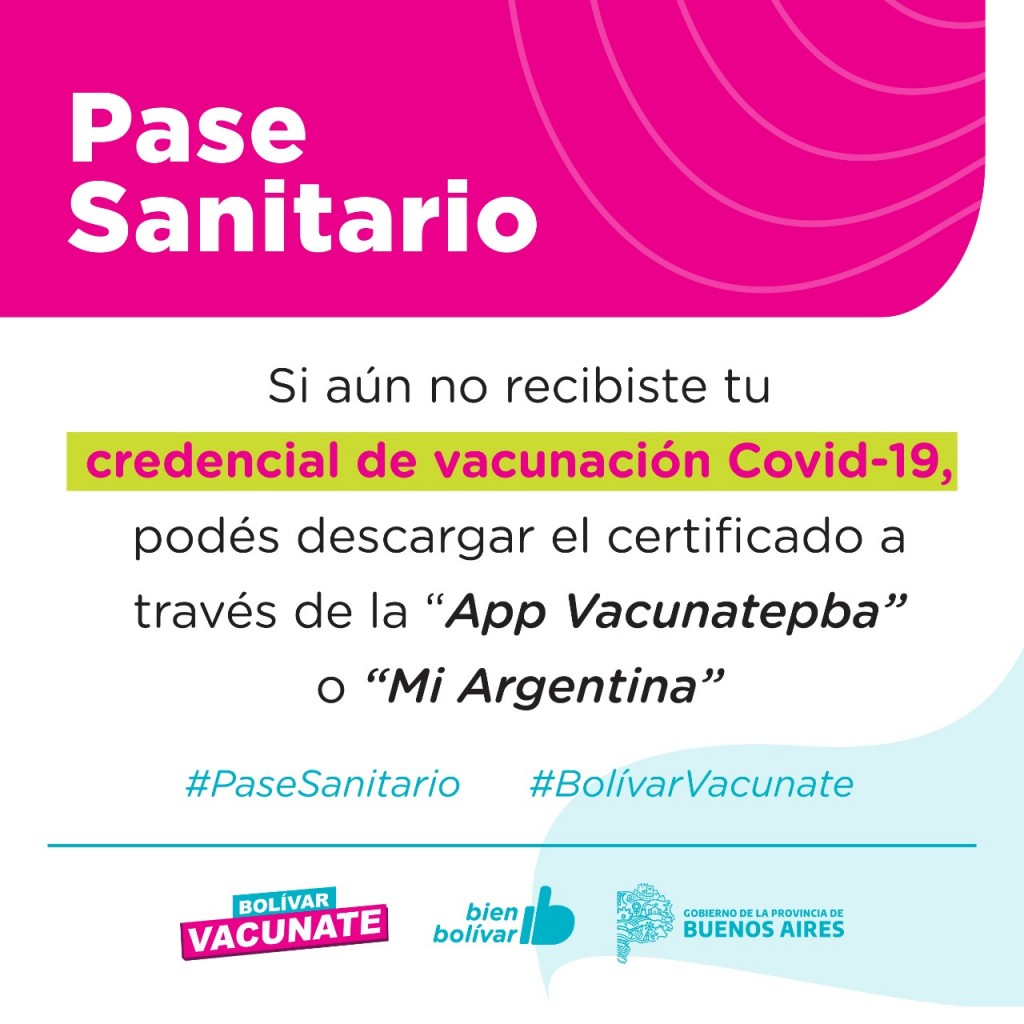 El gobierno provincial implementó el certificado de vacunación Covid-19 a través de aplicaciones móviles