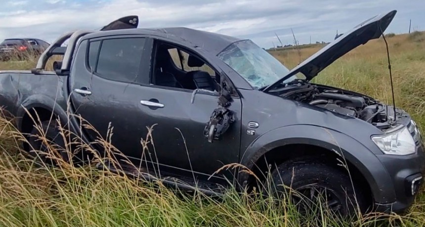 Despiste y vuelco en ruta 205