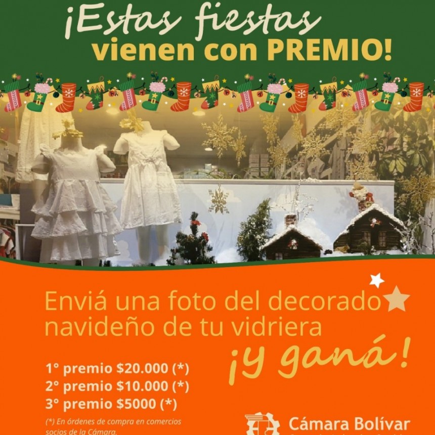 Decor&aacute; tu vidriera y gan&aacute;!  el nuevo concurso que propone la c&aacute;mara 