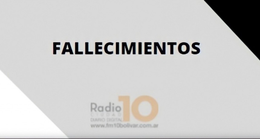 Falleció Aurora Gladys Calvo viuda de Palacio 