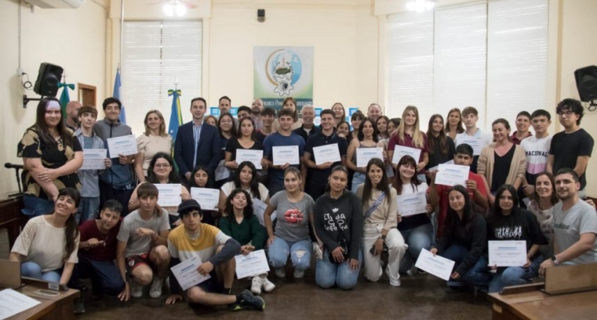 Se desarrolló el cierre del Concejo Deliberante Juvenil en el HCD