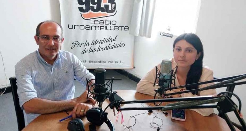 Tras el anuncio de la reactivación de la Obra de Red Cloacal el intendente Marcos Pisano estuvo en Urdampilleta y pasó por la Radio 99.3 junto a Micaela Chiminella
