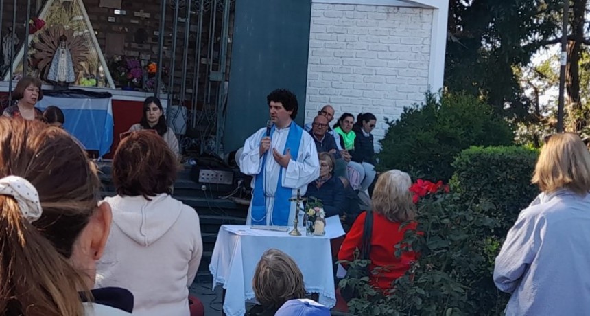Peregrinación al Monte de los Recuerdos Virgen de Lujan: Numerosa concurrencia con un clima absolutamente adecuado para caminar y bicicletear