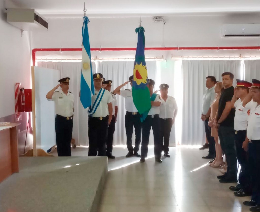 Acto Día de la Policía de la Provincia de Buenos Aires, la palabra de la Fiscal Julia María Sebastián, del Intendente Eduardo Bali Bucca y el Licenciado Rubén Ariel  Ferreyra